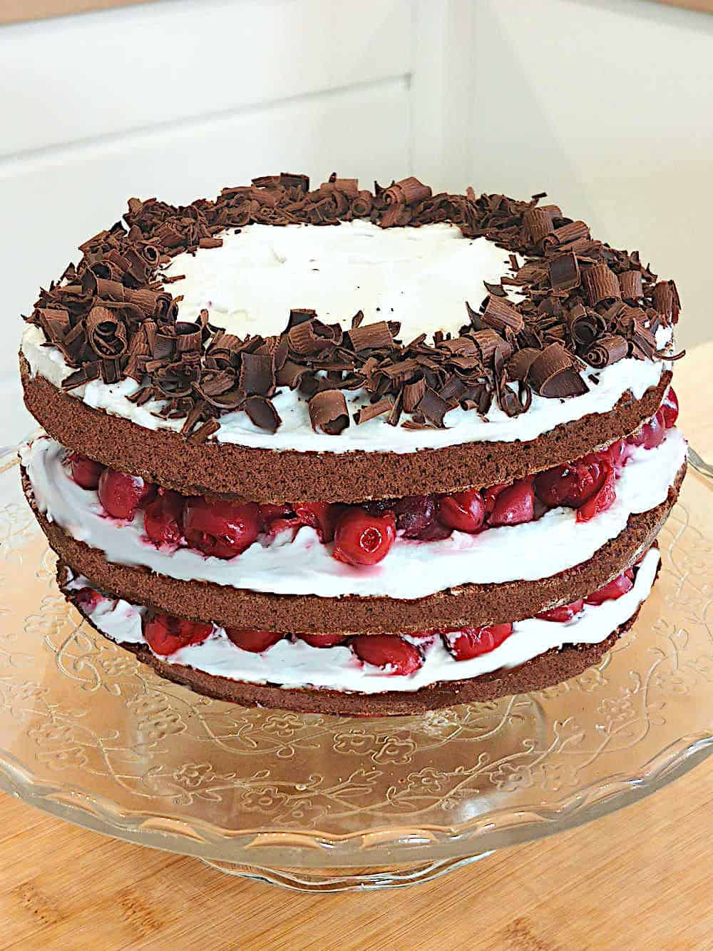 Tarta de Chocolate y Cerezas